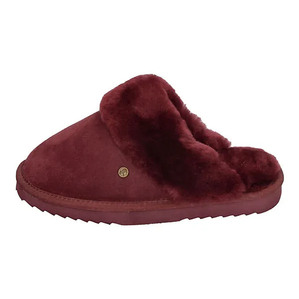 Warmbat Flurry Suede Lammfell-Hausschuhe - Rot 2 Warmbat Flurry Suede Lammfell-Hausschuhe - Rot – Bild 2