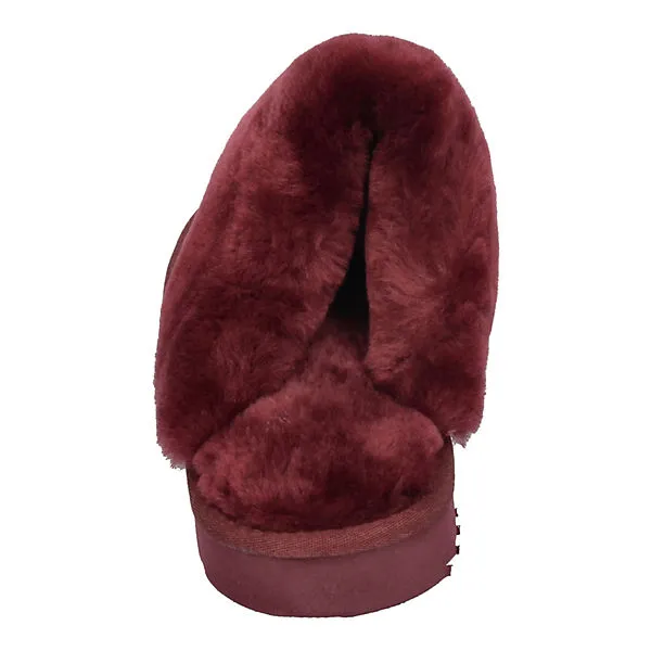 Warmbat Flurry Suede Lammfell-Hausschuhe - Rot 5 Warmbat Flurry Suede Lammfell-Hausschuhe - Rot – Bild 5
