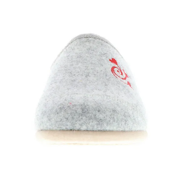 Cosero Damen Hausschuhe Pantoletten Pantoffeln Herzen Grau/rot - Grau 4 Cosero Damen Hausschuhe Pantoletten Pantoffeln Herzen Grau/rot - Grau – Bild 4