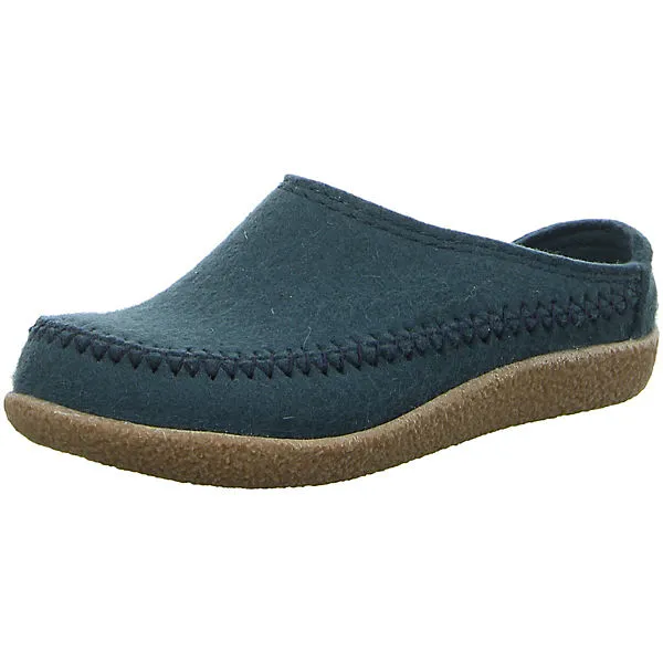 Haflinger Hausschuhe - Grün 1 Haflinger Hausschuhe - Grün