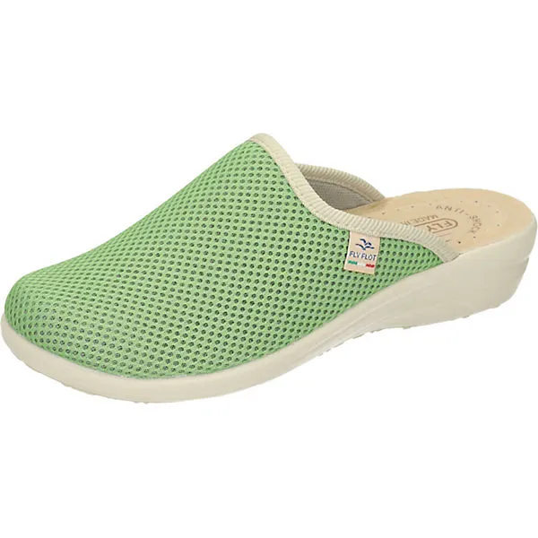 Fly Flot Pantoletten Pantoffeln - Grün 1 Fly Flot Pantoletten Pantoffeln - Grün