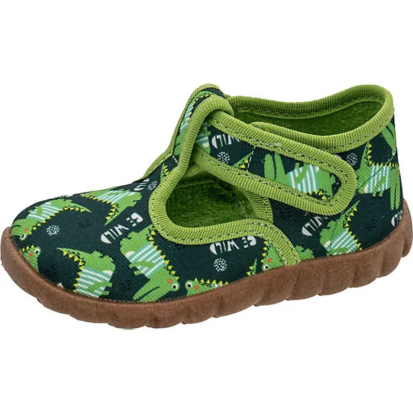 Fischer-Markenschuh Baby Hausschuhe FLEXI Für Jungen - Grün 1 Fischer-Markenschuh Baby Hausschuhe FLEXI Für Jungen - Grün