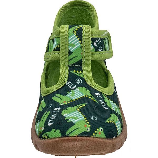 Fischer-Markenschuh Baby Hausschuhe FLEXI Für Jungen - Grün 2 Fischer-Markenschuh Baby Hausschuhe FLEXI Für Jungen - Grün – Bild 2