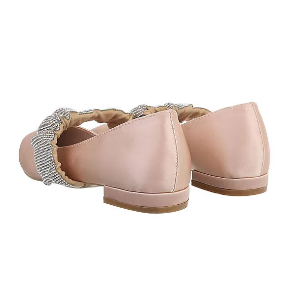 Ital-Design Klassische Ballerinas , Blockabsatz, Strass 3 Ital-Design Klassische Ballerinas , Blockabsatz, Strass – Bild 3