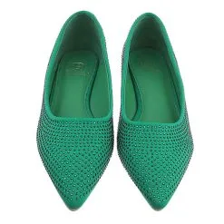 Ital-Design Klassische Ballerinas , Blockabsatz, Strass -Schuhladen 29346394 04