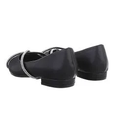 Ital-Design Klassische Ballerinas , Blockabsatz, Strass -Schuhladen 29348209 03