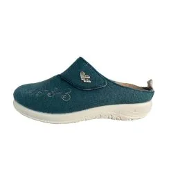 Fly Flot Damen Pantoffel 864101 - Grün -Schuhladen 29418833 06