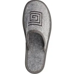 Filsko Troon - Offene Filzpantoffeln - Strapazierfähig - Leicht 93 G - Muster - Grau/schwarz - 36 Bis 46 EU -Schuhladen 29626971 05