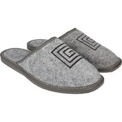 Filsko Troon - Offene Filzpantoffeln - Strapazierfähig - Leicht 93 G - Muster - Grau/schwarz - 36 Bis 46 EU -Schuhladen 29626971 07