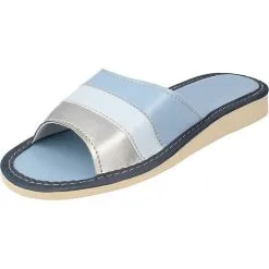 Filsko Serpa - Slipper - Metallic Look - Blau