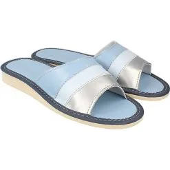 Filsko Serpa - Slipper - Metallic Look - Blau -Schuhladen 29626978 07