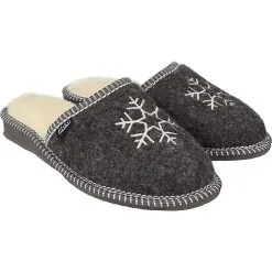 Filsko Vojens - Pantoffeln Für Damen - Aus Filz - Mit Schafwolle Gefüttert - 36 Bis 41 EU - Schwarz -Schuhladen 29626983 07