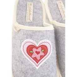 Adelheid Zuckersüss Wunschpantoffel - Grau 15 Adelheid Zuckersüss Wunschpantoffel - Grau -Schuhladen 29795075 08