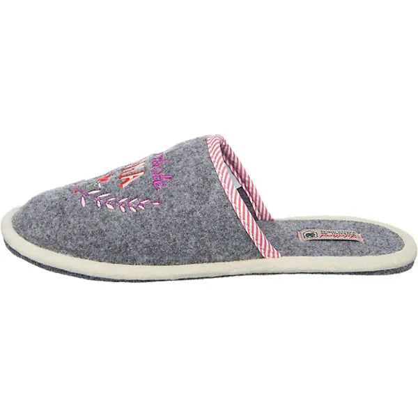 Adelheid Allerbeste Oma Filzpantoffel - Hellgrau 2 Adelheid Allerbeste Oma Filzpantoffel - Hellgrau – Bild 2