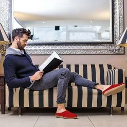 Giesswein Hausschuh Veitsch Hüttenschuhe - Rot -Schuhladen 7274290 07