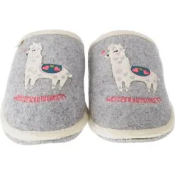 Adelheid Pantoffeln - Grau -Schuhladen 8444578 05