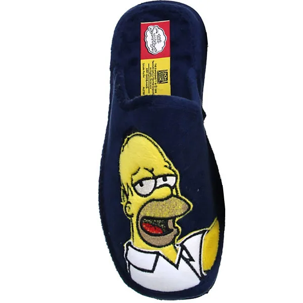 Andinas Damen Herren Jungen Mädchen Pantoletten Hausschuhe Pantoffeln Homer Simpson Blau - Blau 7 Andinas Damen Herren Jungen Mädchen Pantoletten Hausschuhe Pantoffeln Homer Simpson Blau - Blau – Bild 7