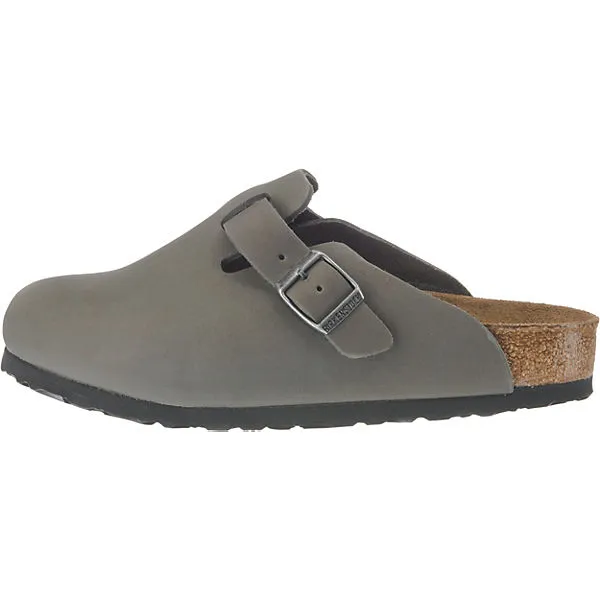 Birkenstock Boston Weichbettung Weit Geschlossene Hausschuhe - Grau/anthrazit 2 Birkenstock Boston Weichbettung Weit Geschlossene Hausschuhe - Grau/anthrazit – Bild 2