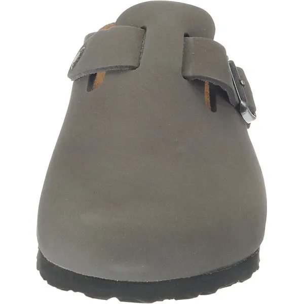 Birkenstock Boston Weichbettung Weit Geschlossene Hausschuhe - Grau/anthrazit 3 Birkenstock Boston Weichbettung Weit Geschlossene Hausschuhe - Grau/anthrazit – Bild 3
